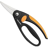 Fiskars Allzweckschere, Länge: 22 cm, Rostfreie Stahl-Klinge/Glasfaserverstärkte Kunststoff-Griffe, Schwarz/Orange…