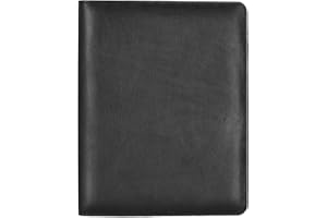 Alassio 30058 – segregator CREMONA II w formacie DIN A4, teczka na dokumenty ze skóry nappa, teczka na dokumenty w kolorze czarnym, teczka ok. 32 x 25 x 2 cm, czarny, m