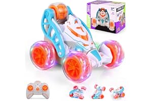 Yellcetoy Remote Control Car,360° Rotating 2.4GHz Fast Stunt RC Car with Spray Mist Wheel Lights Off Road Car Toys for Boys Girls Kids Outdoor Toys Birthday Halloween Christmas Easter Gifts