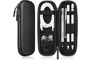 FINTIE Custodia Compatibile con Apple Pencil Pro e Apple Pencil (USB-C) e 2ª/1ª Gen - Slim Case Built-in Tasca Slot Compatibile con Apple Pen, Cavo USB, Samsung Stylus,