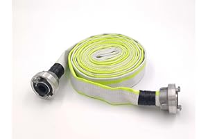 CALEIDO-CONCEPT IDEEN FÜR DEIN LEBEN D-25 | 1 pollice | 5 metri di tubo con giunti Storz tubo da costruzione, tubo industriale piatto per acqua