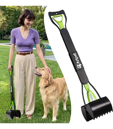 Pala Raccoglitore Per Feci Di Cane Con Manico Lungo – Punta Dentata, In ABS Antiscivolo, Per Cani E Gatti, Anti-odore