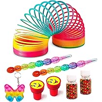 RZA Rainbow Spring Combo 8Pc One Rainbow Spring Toy 2 Moti