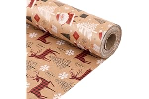 ONBAGLST 43X15M Weihnachtsgeschenkpapierrollen - Weihnachtsgeschenkpapier, Geschenkpapierrollen für Geschenkkisten & Dekoration.