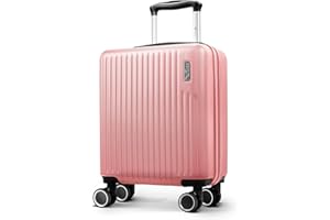 LUGG 15 Inch Vacay Lightweight Travel Cabin Bag Carry On Approved Suitcase ABS Shell Protection Water Resistant & Safe Locking System Easyjet Free Under seat Luggage (45x36x20cm)