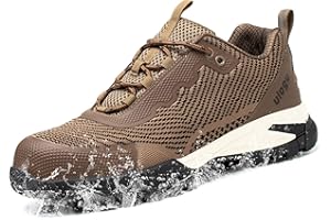 ZOEASHLEY Sicherheitsschuhe Herren Damen Wasserdicht Arbeitsschuhe Leicht Atmungsaktiv Stahlkappenschuhe rutschfest Sportliche Schutzschuhe