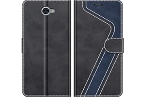 MOBESV Funda para Huawei Y7 2017, Funda Libro Magnético Carcasa para Huawei Y7 2017 Funda con Tapa, Negro