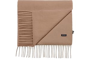 Bovari Kaschmir Schal Herren – 100% Kaschmir/Cashmere – Premium Qualität – 180 x 31 cm - viele Farben