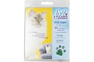 Soft Claws Inc Feline Weiche Klauen Cat Nail Kappen take-Home Kit, groß, grün