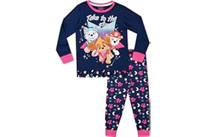 Paw Patrol Pigiama a Maniche Lunghe per Ragazze Skye ed Everest