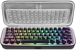 Geekria Shield 60% Compacto Teclado Funda,Bolsa de Transporte de Viaje rígida para 61 Teclas,Teclado portátil mecánico Compacto para Juegos,Compatible con Razer Huntsman Mini 60% Teclado para Juegos