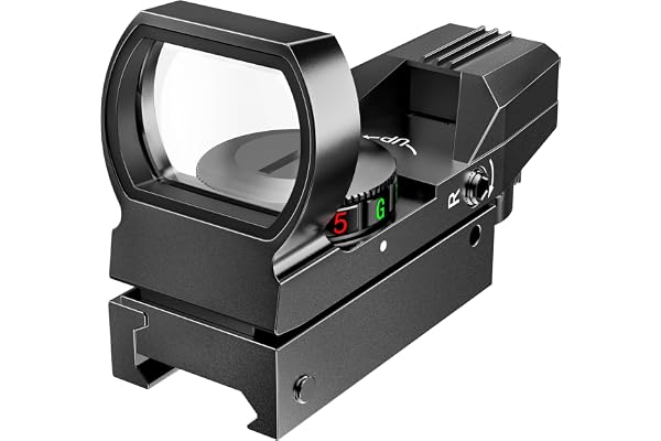 Feyachi RS28 Viseur Point Rouge 4 Réticule 5 Luminosité Réglages Red Dot Sight Tactique Viser Airsoft Compatible avec Picatinny 20 mm/22 mm