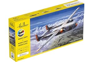Heller Maquettes Avions : Starter Kit : Nord 2501 et Nord 2502 "NORATLAS Twinset