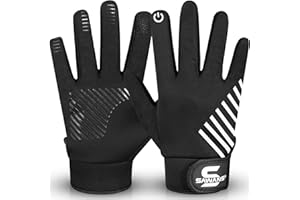 SAWANS Rowerowe rękawice termiczne, wodoodporne, z funkcją obsługi ekranu dotykowego, wiatroszczelne, do biegania i prowadzenia samochodu, antypoślizgowe, ocieplane, dla mężczyzn i kobiet