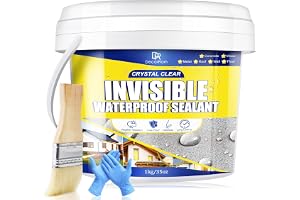1,000 g transparent tätningsvätska - vattentätt polyuretanmembran med hög vidhäftning för tak, vägg, badrum - extremt UV-best