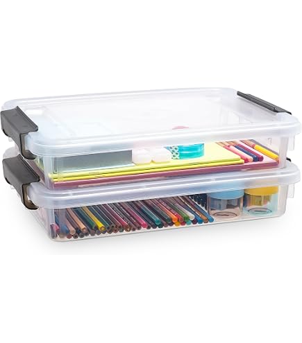 MUJI Polypropylene Small Storage Box, 3-Tier Organizer With Dividers - White Gray, 4.3x9.6x12.6 Inches
