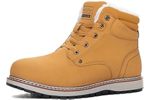 LANGDU Botas Hombre Invierno Zapatos de Nieve Impermeables Senderismo Aire Libre Montaña Escalada Trekking Antideslizante Talla 41-46EU