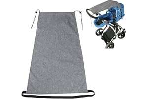 CEMGYIUK Auvent pour poussette, pare-soleil anti-UV UPF50+, étanche, avec fenêtre d'observation et ailes d'ombre extra-larges, housse de soleil pour véhicule haut paysage (poussette bidirectionnelle)