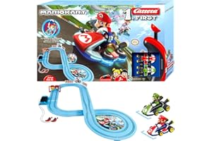 Carrera 20063028 FIRST Nintendo Mario Kart Rennstrecken-Set I 2,9m elektrische Rennbahn mit Streckenteilen und Handregler im Maßstab 1:50 I für bis zu 2 Spieler I für Kinder ab 3 Jahren & Erwachsene