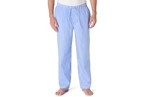 Amazon Essentials Hombre Pantalón de Pijama Tejido de Corte Recto con Bolsillos