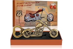 LULLEA Vintage Motorrad Bier Flaschenöffner, Personalisierte Geschenke für Männer, Motorrad Geschenke für Männer, Weihnachtsgeschenke für Männer, Geburtstagsgeschenk für ihn, Ehemann Vater Freund Opa