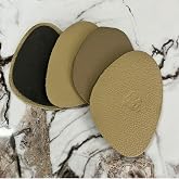 SRTfootcare (BEJ, KREM) Ayakkabı Numara K&uuml;&ccedil;&uuml;ltme Pedi, Deri &Ouml;n Yarım Tabanlık, Stiletto Kaydırmaz Ayakkabı Tabanlığı, 1 &Ccedil;ift 