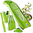 Börner V5 PowerLine Affettaverdure Plus Set (7 pezzi) • Tagliaverdure (Mandolina a V) per frutta e verdura + accessori extra 