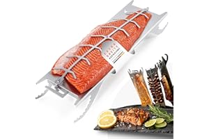 FENNEK Edelstahl Flammlachshalter für Feuerschalen mit breitem Rand bis 4 cm & Feuertonnen | mit speziellem Spannmechanismus - Keine Schrauben nötig | 180° drehbar | Made in Germany