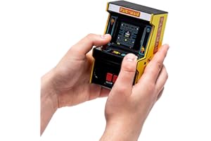 ARCADE CLASSICS Macchina Arcade Mini Pac-Man™ di Basic Fun, Giocattolo Elettronico Retrò Classico con Nuovo Schermo a Colori TFT, Replica Autentica in Miniatura, Perfetto per Tutte le Età