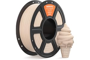 ELEGOO Filamento PLA MATE 1.75 1KG Beige, Filamento para Impresora 3D, Precisión Dimensional +/- 0.02mm, Carrete Filamento 3D, para Mayoría Impresoras 3D