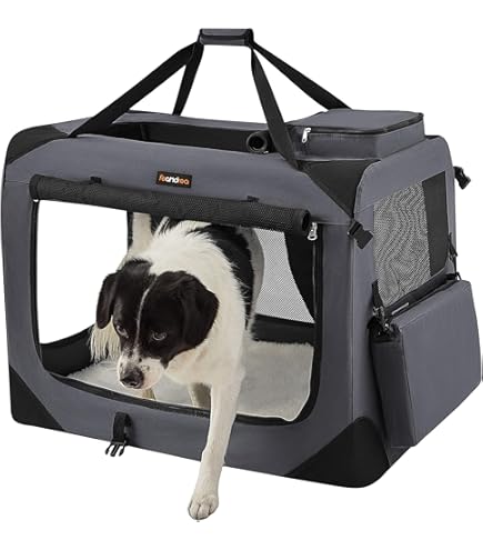Lovpet® Hondenbox, incl. hondenbak, opvouwbaar, XL 81,3 x