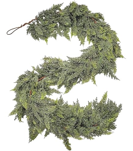 Kunstmatige Kerstslinger Van Ceder - 1,8 M Groene Dennenslinger Voor Binnen En Buiten, Verdikt Design