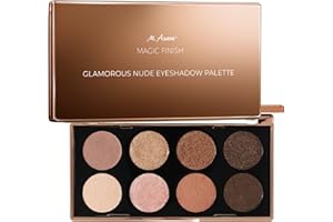 M. Asam MAGIC FINISH Glamorous Nude Palette (8 x 0,7 g) - Palette maquillage yeux nude avec fard à paupières, Effet satine, Avec miroir, Maquillage pour teint naturel ou intense
