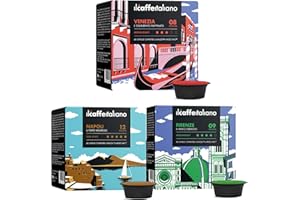 FRHOME Il Caffè Italiano 120 kapsułek do kawy z Lavazza A Modo Mio System kombpatible, zestaw do kawy o różnej intensywności