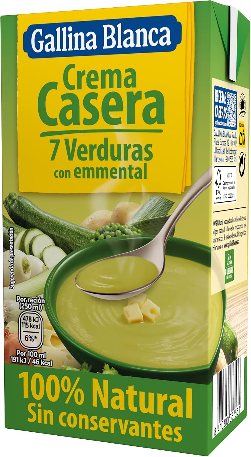 Gallina Blanca - Crema casera de verduras 500 ml