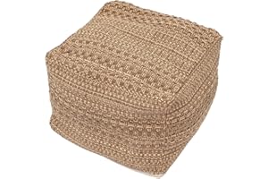 CAXUSD Cotton Linen Chair Cover Thick Square Floor Cushion Cover Removable Washable Japanese Style Indoor Seating Mat for Home Meditation