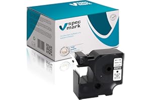 specmark Compatible avec DYMO D1 53713 Ruban encreur 24 mm x 7 m Noir sur blanc (S0720930) Compatible avec DYMO D1 pour imprimante LM Label-Manager LP Label-Point LW Label-Writer DUO