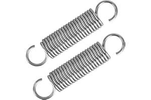 GUNGY Resortes de Tensión 90mm Muelles de Extensión con Gancho Muelle de Acero Inoxidable Diámetro Exterior 20mm Diámetro Alambre 2,5mm Fuerza Resorte 12,5KG 2 Piezas