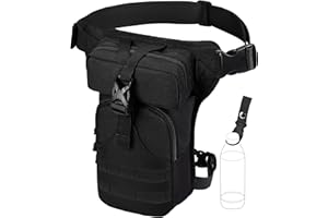 Eshow Marsupio da Gamba, Borsa Cosciale per Uomo Donna, Borsello Tattico per Moto Trekking Escursioni Sportivo Viaggio