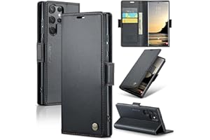 Rerzoiro Funda para Samsung Galaxy S25 Ultra, Funda de Cierre Magnético, Cartera de Cuero PU con [Bloqueo RFID], Ranura para Tarjetas, Carcasa de Libro, Case para Samsung Galaxy S25 Ultra, Negro