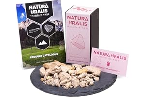 Natura Uralis Arcilla Rosa Rosa | 200g de Arcilla Rosa Natural, de Color Hueso a Rosa Pastel - Crujido Asombroso, Textura Terrosa, Aterciopelada y Firme Que Satisface, Sensación ASMR