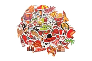 TARIFA UNITED Autocollant Espagne stickers de valise drapeau espagnol scrapbooking autocollants gommettes stikers voiture sticker scrapbooking autocollants voyage autocollant valise sticker voyage Spain