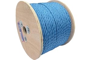 100M TRADE REELS EVERLASTO BLUE POLYPROPYLENE POLY ROPE 6MM 8MM 10MM 12MM 14MM 16MM 24MM (6MM)