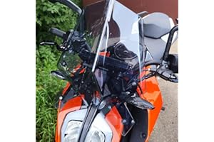 Midimttop Motorrad Windschutzscheibe Windschutz Visier Viser Frontverkleidung Replacement for Du&ke 125 DU&KE 390 2017 2018 2019 2021 2022 2023 2024 Duke125 duke390 (Leichter Rauch)