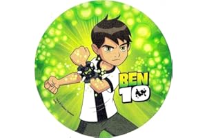 PARTYLANDIA Cialda In Ostia Ben10 Bambino Per Torta Decorazioni Feste Dischi Commestibile