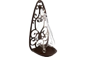 Esschert gjutjärnsfäste glasbarometer, transpartent, 13,9 x 12 x 27,7 cm