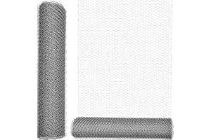 NTI MARKSMAN Galvanised Mesh Wire | SQUARE Or HEXAGONAL | Fence Aviary | Rabbit Hutch Net | Heavy Duty | Quality Chicken Wire | Coop Pets Run Netting | Poultry (0.9 X 10M - Hexagonal (25mm))
