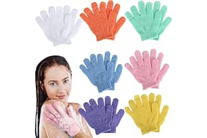 Yaunming 14 stycken exfolierande handskar, kesehandskar, exfolierande handskar, kroppsskrubbning, kropps- och ansiktsskrubbni