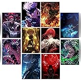Posters Inc Naruto, Death Note, Goku, Vegeta Neon Anime Posters for Wall, Aesthetic Home Decor Items for Living Room, Birthda