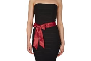 BlackButterfly Mariage Noeud Papillon Demoiselle d'honneur de Bal Ceinture de Satin